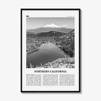 Northern California Print Black and White, Northern California Wall Art, Northern California Poster, Northern California Photo, USA