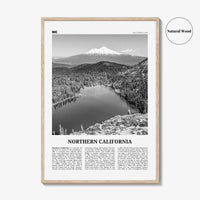 Northern California Print Black and White, Northern California Wall Art, Northern California Poster, Northern California Photo, USA