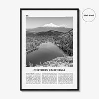 Northern California Print Black and White, Northern California Wall Art, Northern California Poster, Northern California Photo, USA