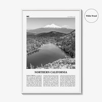 Northern California Print Black and White, Northern California Wall Art, Northern California Poster, Northern California Photo, USA