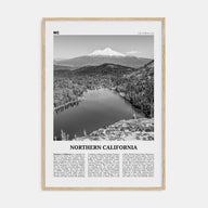 Northern California Travel B&W Poster