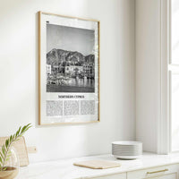 Northern Cyprus Print Black and White, Northern Cyprus Wall Art, Northern Cyprus Poster, Northern Cyprus Photo, Cyprus Wall Décor, Cyprus