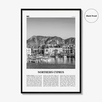 Northern Cyprus Print Black and White, Northern Cyprus Wall Art, Northern Cyprus Poster, Northern Cyprus Photo, Cyprus Wall Décor, Cyprus