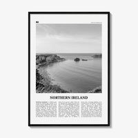 Northern Ireland Print Black and White, Northern Ireland Wall Art, Northern Ireland Poster, UK,  United Kingdom, Tuaisceart Éireann, Belfast