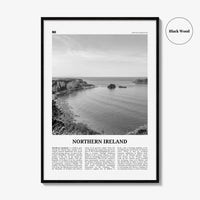 Northern Ireland Print Black and White, Northern Ireland Wall Art, Northern Ireland Poster, UK,  United Kingdom, Tuaisceart Éireann, Belfast