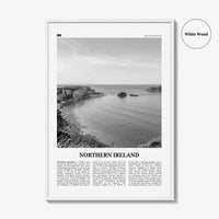 Northern Ireland Print Black and White, Northern Ireland Wall Art, Northern Ireland Poster, UK,  United Kingdom, Tuaisceart Éireann, Belfast