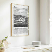 Northern Mariana Islands Print Black and White, Northern Mariana Islands Wall Art, Northern Mariana Islands Poster, Mariana Islands Photo