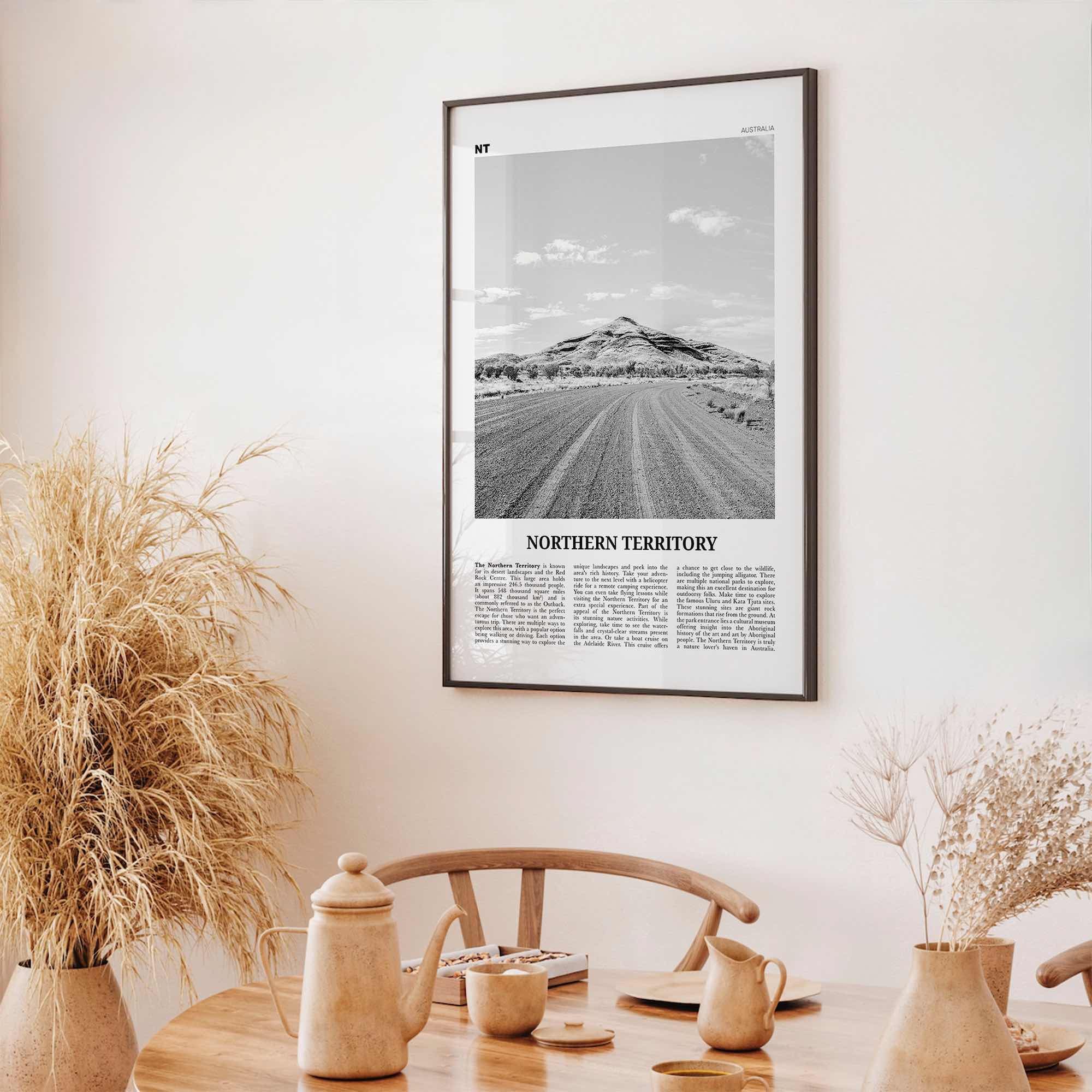 Northern Territory Print Black and White, Northern Territory  Wall Art, Northern Territory Poster,  Northern Territory Photo, Australia