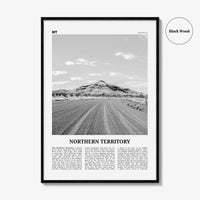 Northern Territory Print Black and White, Northern Territory  Wall Art, Northern Territory Poster,  Northern Territory Photo, Australia