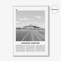 Northern Territory Print Black and White, Northern Territory  Wall Art, Northern Territory Poster,  Northern Territory Photo, Australia