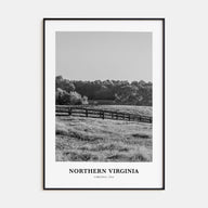 Northern Virginia Portrait B&W Poster