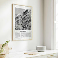 Northridge Print Black and White, Northridge Wall Art, Northridge Poster, Northridge Photo, Northridge Décor, Los Angeles, California, USA