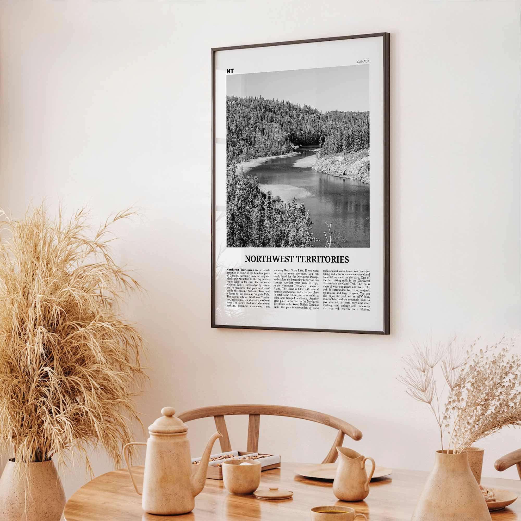 Northwest Territories Print Black and White, Northwest Territories Wall Art, Northwest Territories Photo, Canada, Yellowknife