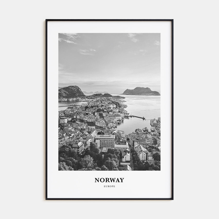 Norway Portrait B&W Poster