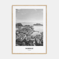 Norway Portrait B&W Poster