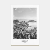 Norway Portrait B&W Poster