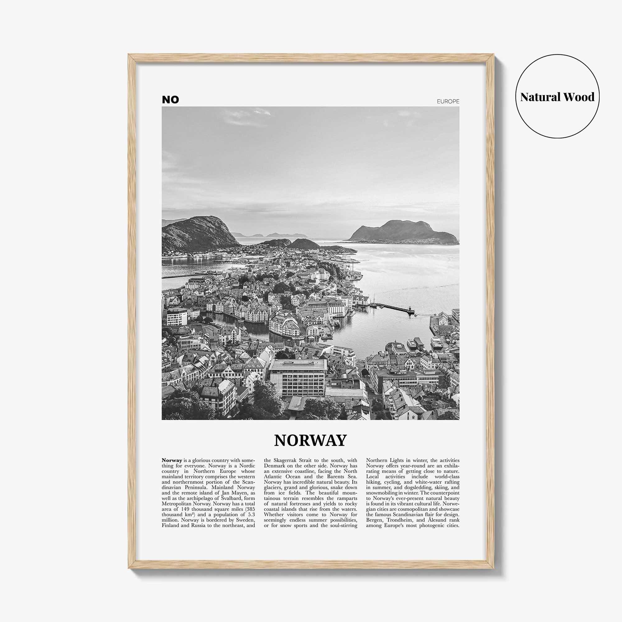 Norway Print Black and White, Norway Wall Art, Norway Poster, Norway Photo, Norway Wall Decor, Norge, Noreg, Norgga, Norwegian, Oslo, Europe