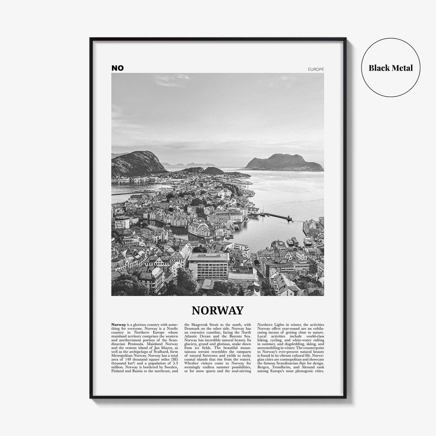Norway Print Black and White, Norway Wall Art, Norway Poster, Norway Photo, Norway Wall Decor, Norge, Noreg, Norgga, Norwegian, Oslo, Europe