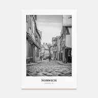 Norwich Portrait B&W Poster