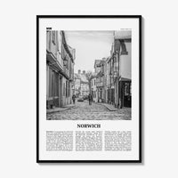 Norwich Print Black and White, Norwich Wall Art, Norwich Poster, Norwich Photo, Norwich Wall Decor, England, UK, United Kingdom, Europe