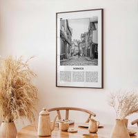 Norwich Print Black and White, Norwich Wall Art, Norwich Poster, Norwich Photo, Norwich Wall Decor, England, UK, United Kingdom, Europe