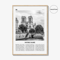Notre Dame Print Black and White France, Notre Dame Wall Art, Notre Dame Poster, Notre Dame Photo, Notre Dame Map, France