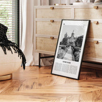 Notre Dame Print Black and White Indiana, Notre Dame Wall Art, Notre Dame Poster, Notre Dame Photo, Notre Dame Map, Indiana, United States