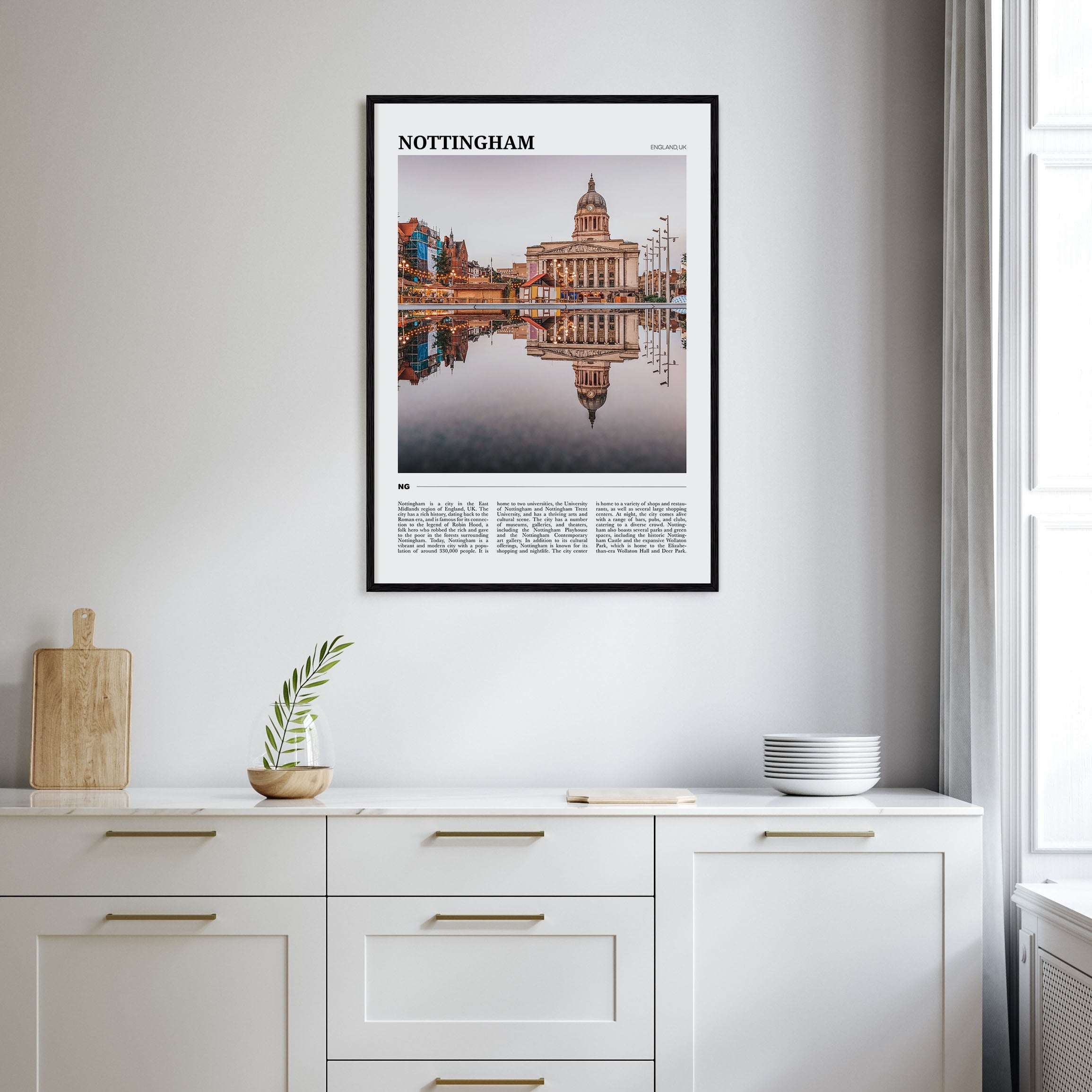Nottingham Travel Color Poster