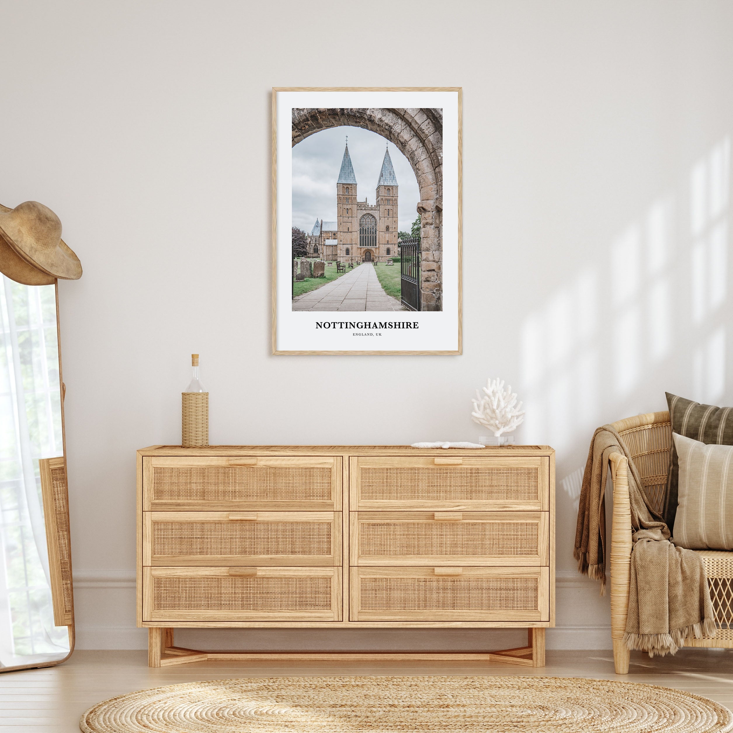 Nottinghamshire Portrait Color Poster