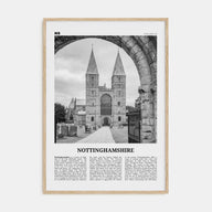 Nottinghamshire Travel B&W Poster