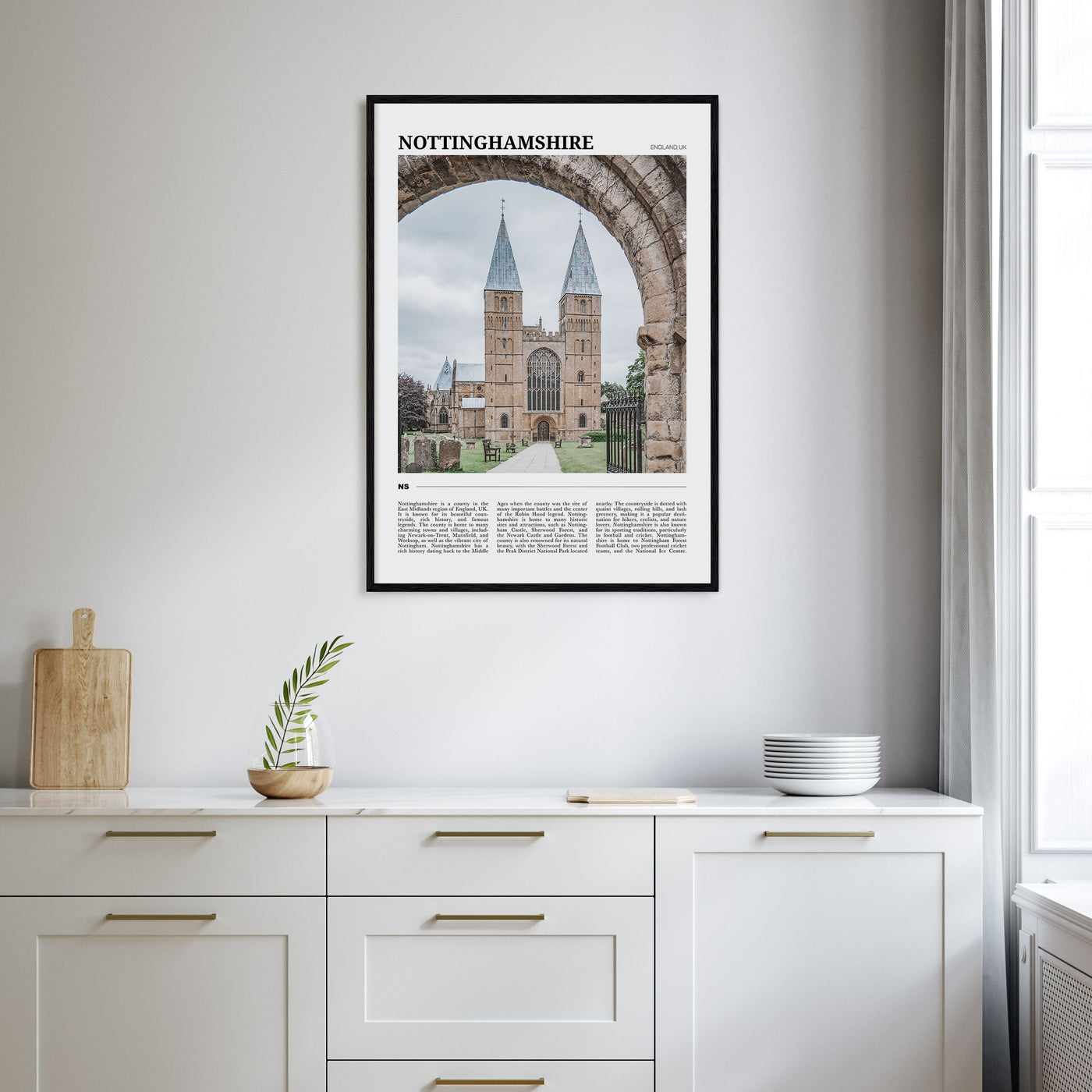 Nottinghamshire Travel Color Poster