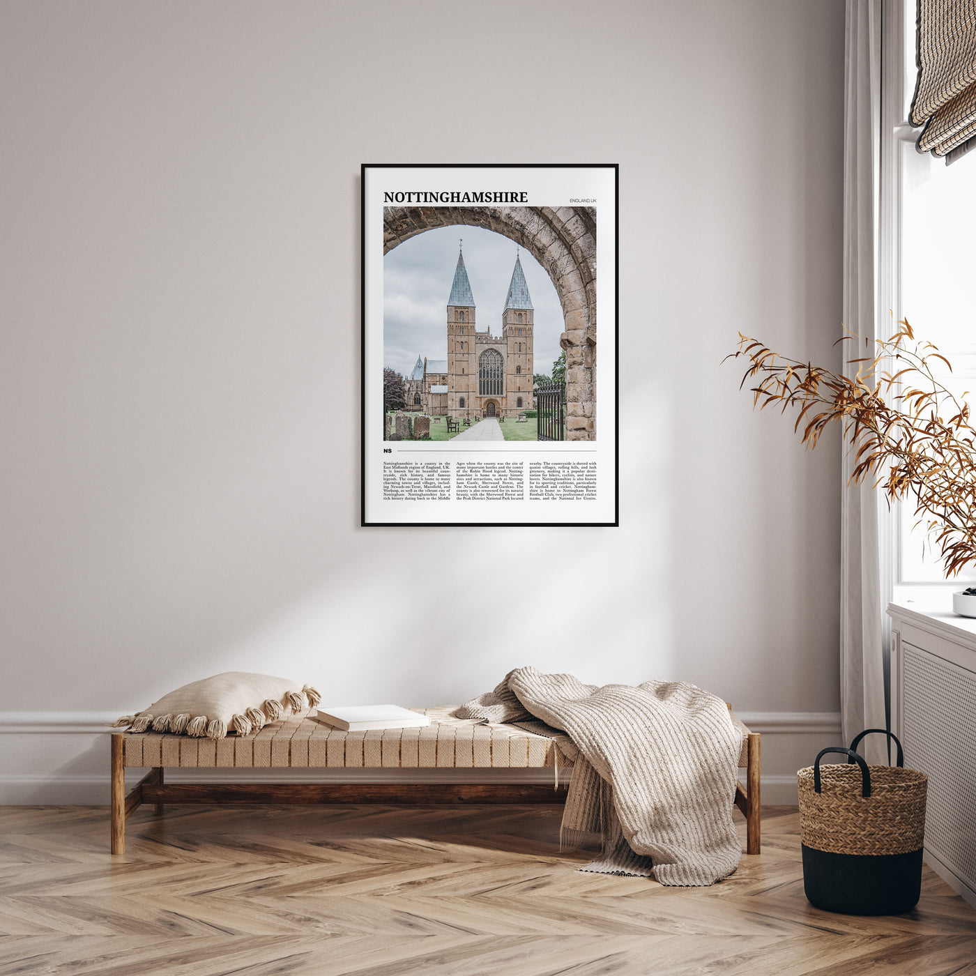 Nottinghamshire Travel Color Poster