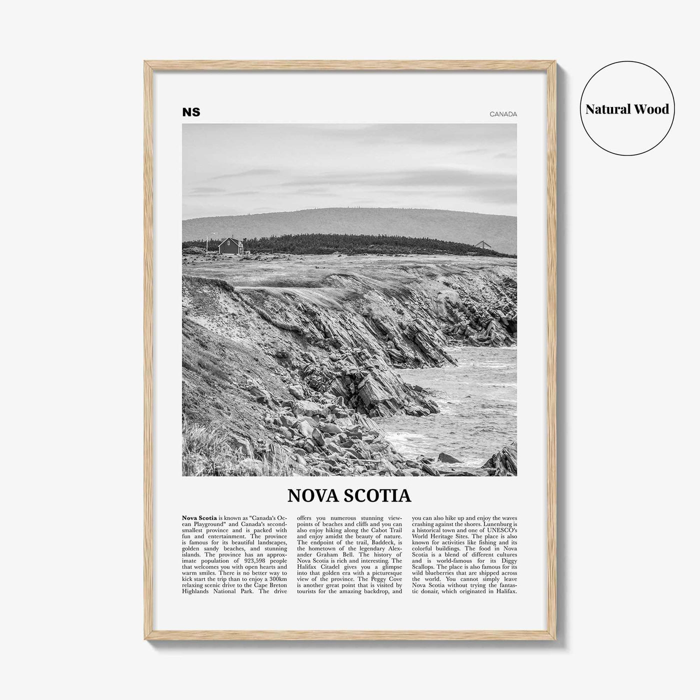 Nova Scotia Print Black and White, Nova Scotia Wall Art, Nova Scotia Poster, Nova Scotia Photo, Canada, New Scotland, Halifax