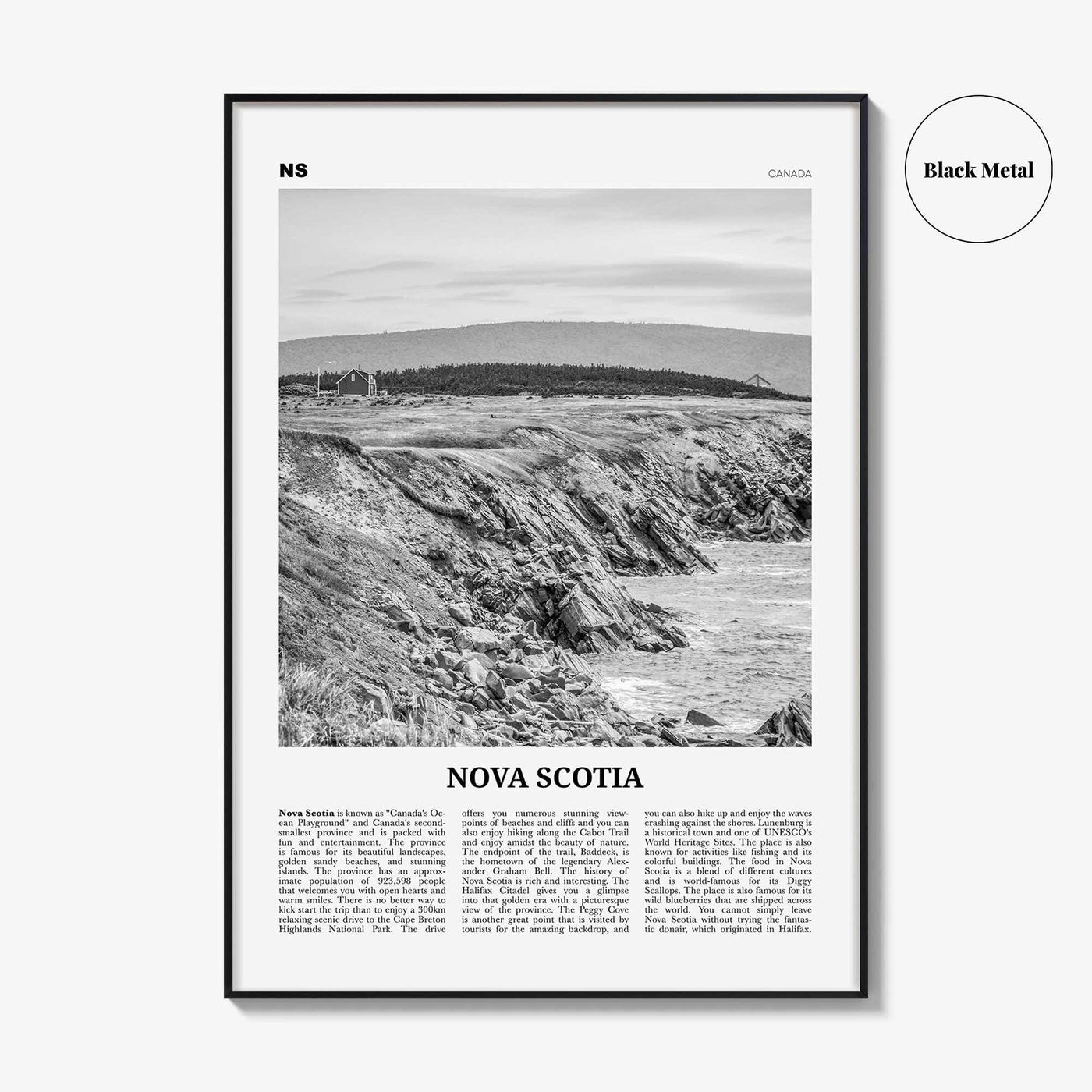 Nova Scotia Print Black and White, Nova Scotia Wall Art, Nova Scotia Poster, Nova Scotia Photo, Canada, New Scotland, Halifax