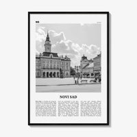 Novi Sad Print Black and White, Novi Sad Wall Art, Novi Sad Poster, Novi Sad Photo, Novi Sad Wall Décor, Serbia, Нови, Сад, Újvidék