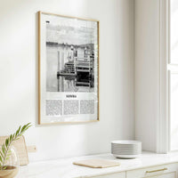 Nowra Print Black and White, Nowra Wall Art, Nowra Poster, Nowra Photo, Nowra Wall Décor, Nowra Map, Australia