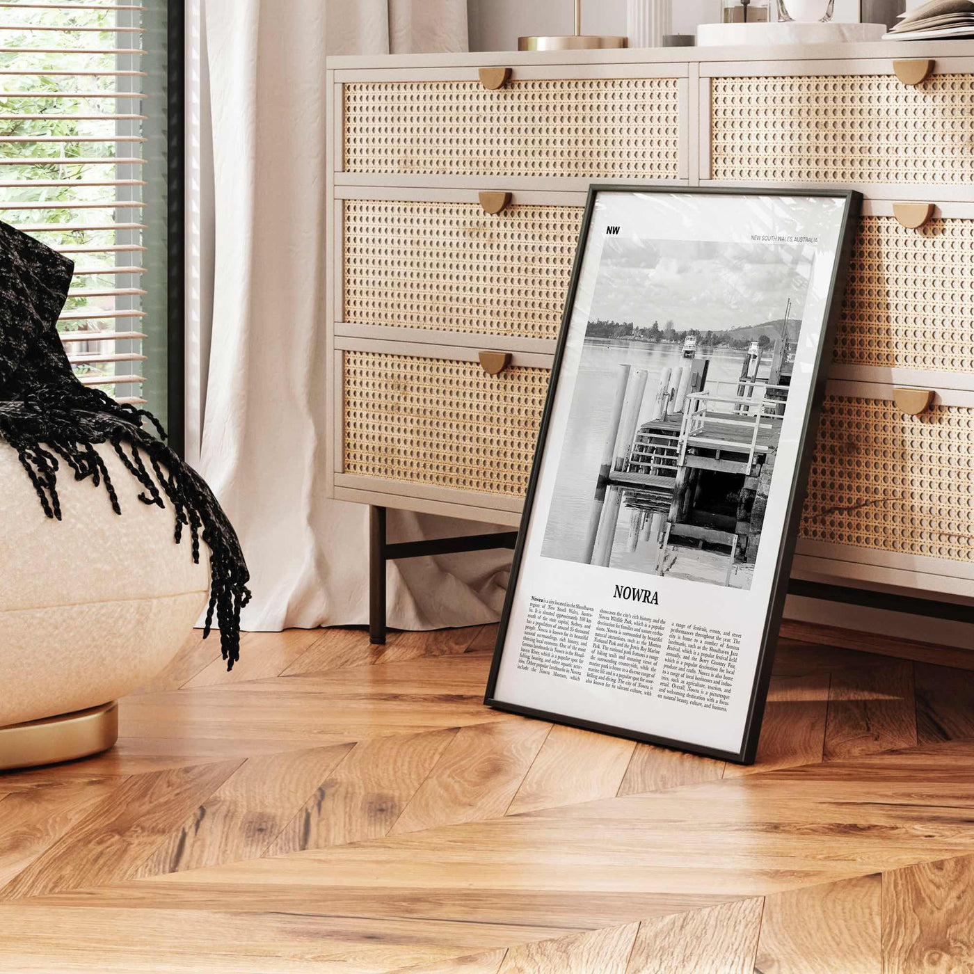 Nowra Print Black and White, Nowra Wall Art, Nowra Poster, Nowra Photo, Nowra Wall Décor, Nowra Map, Australia