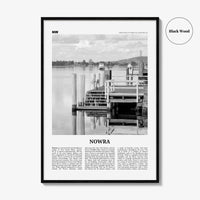 Nowra Print Black and White, Nowra Wall Art, Nowra Poster, Nowra Photo, Nowra Wall Décor, Nowra Map, Australia