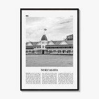 Nukualofa Print Black and White, Nukualofa Wall Art, Nukualofa Poster, Nukualofa Photo, Nukualofa Wall Décor, Nukualofa Map, Tonga