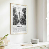 Nur Sultan Print Black and White, Nur-Sultan Wall Art, Nur-Sultan Poster, Nur-Sultan Photo, Nur-Sultan Wall Décor, Kazakhstan