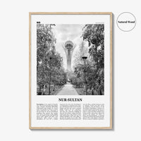 Nur Sultan Print Black and White, Nur-Sultan Wall Art, Nur-Sultan Poster, Nur-Sultan Photo, Nur-Sultan Wall Décor, Kazakhstan