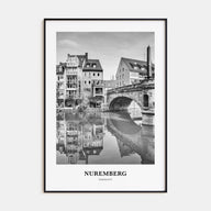 Nuremberg Portrait B&W Poster