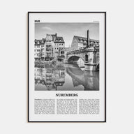 Nuremberg Travel B&W Poster