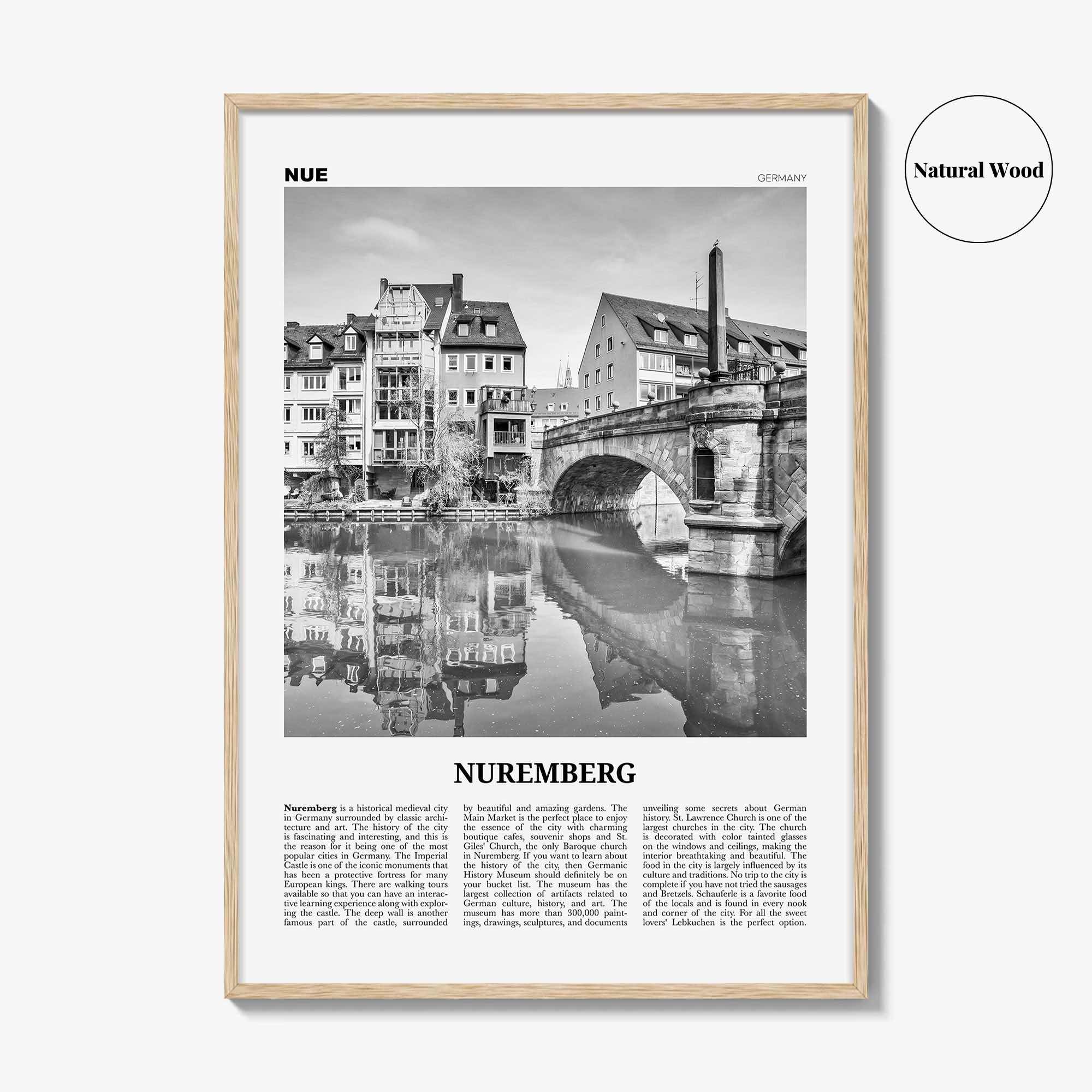 Nuremberg Print Black and White, Nuremberg Wall Art, Nuremberg Poster, Nuremberg Photo, Nürnberg Poster Print, Bavaria, Germany, Deutschland