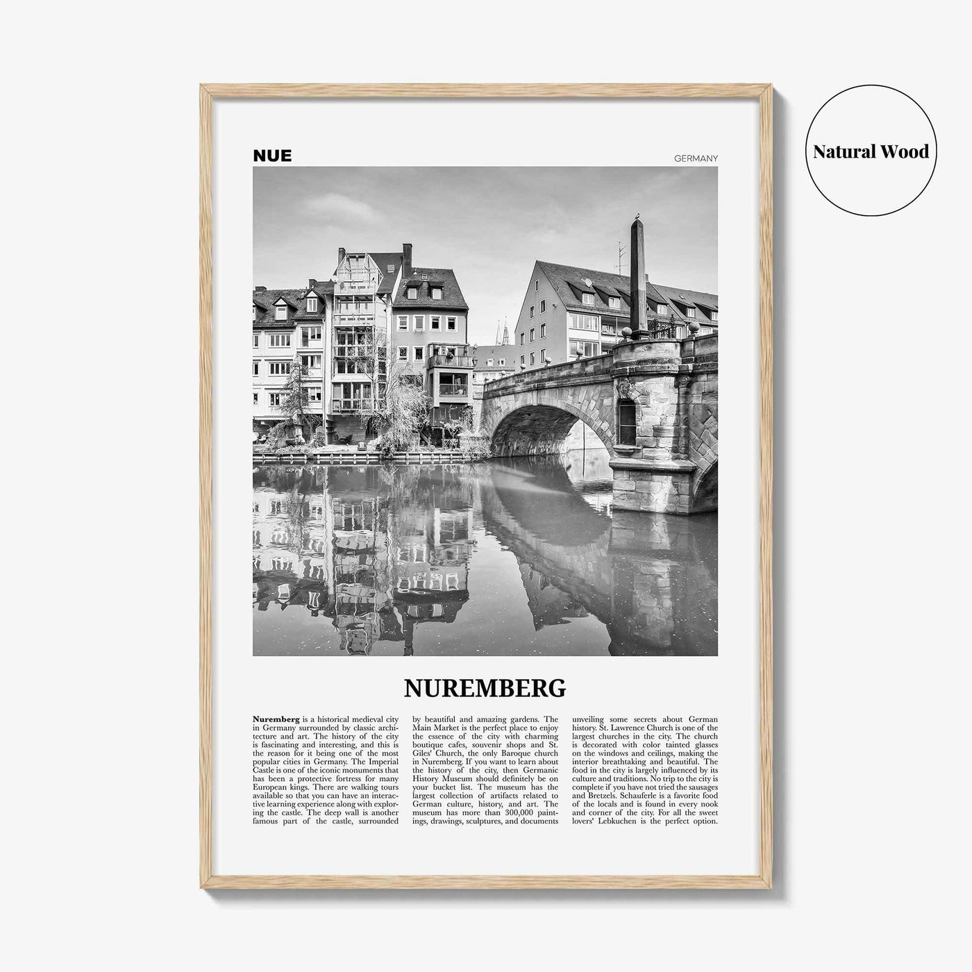 Nuremberg Print Black and White, Nuremberg Wall Art, Nuremberg Poster, Nuremberg Photo, Nürnberg Poster Print, Bavaria, Germany, Deutschland