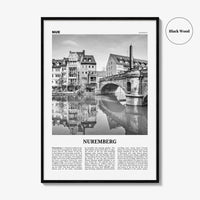 Nuremberg Print Black and White, Nuremberg Wall Art, Nuremberg Poster, Nuremberg Photo, Nürnberg Poster Print, Bavaria, Germany, Deutschland