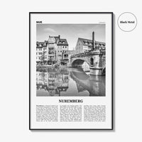 Nuremberg Print Black and White, Nuremberg Wall Art, Nuremberg Poster, Nuremberg Photo, Nürnberg Poster Print, Bavaria, Germany, Deutschland