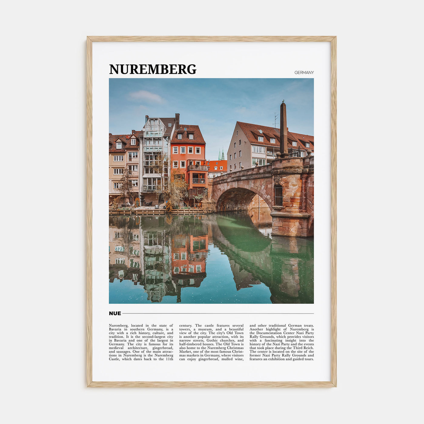 Nuremberg Travel Color Poster