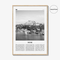Nuuk Print Black and White, Nuuk Wall Art, Nuuk Poster, Nuuk Photo, Nuuk Wall Décor, Greenland, Godthåb, Grønland