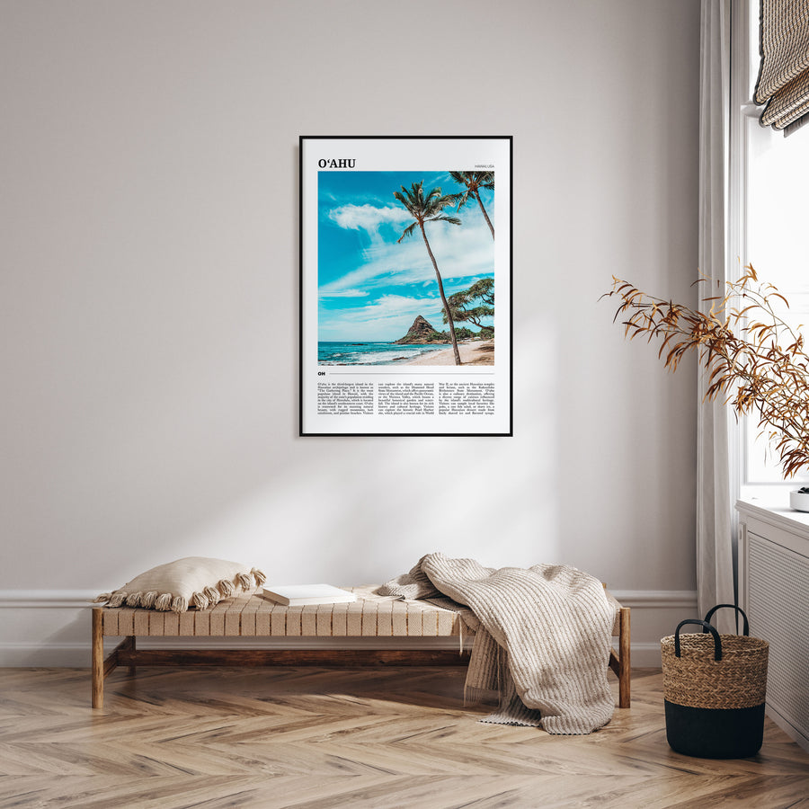 O‘ahu Travel Color Poster